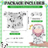 Simgoing 17cm Set 17cm Doll Clothes Pajamas with Eye Mask Good Night Bathrobe, Bathrobe Belt Outfit Gifts Fits Most
