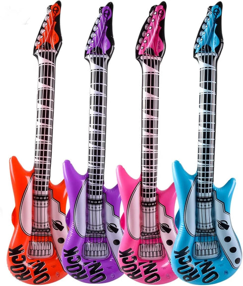 HAPPY DEALS ~ Guitar Inflates Jumbo | 40 Inch | Set of 4 | Colorful