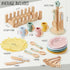 3-5, 3 4 5 6 Toyssa Wooden Play Kitchen Accessories Montessori Toys for Toddlers Play Dishes for Kids Kitchen