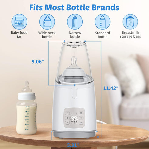 Baby Bottle Warmer & Food Heater with Timer and Auto Shut Off