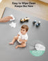 50 50 COMOMY Vegan Leather Baby Play Mats for Floor, x Play Mat for Playpen, Thickened High-Density Foam Playmats