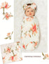 Sets, insular Swaddle Blankets Beanie Hat Headband Newborn Baby Girl Swaddle Sack, Receiving Blankets Infant Baby