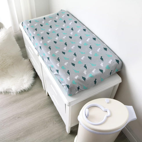 Changing Pad Cover for Boys Girls 2 Pack, Comfy & Breathable Changing Table Cover for 32''x16" Diaper Changing Pads