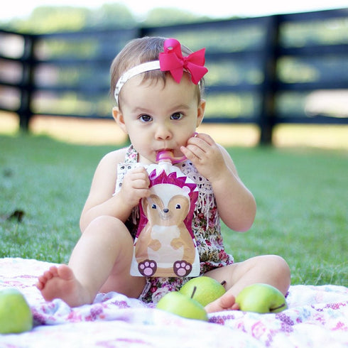 8CT, 5oz SnakPack ChooMee Reusable Baby Food Pouches | BPA Free | Refillable Toddler Squeeze Pouches for Homemade