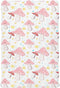 SDMKA Pink Orange Mushrooms Crib Sheets for Boys Girls - Portable Microfiber Fitted