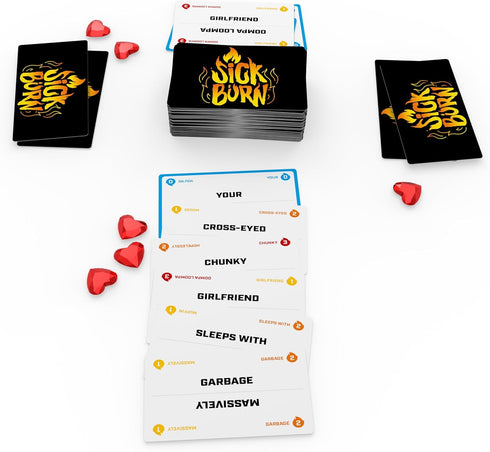 Endless Games Sick Burn Card Game - Combine Words & Phrases to Insult Friends, Party Game for Ages 14+