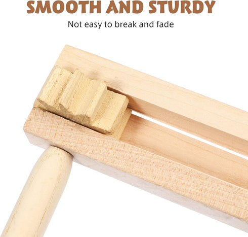 Gadpiparty 2 Pieces Wooden Spinning Ratchet Noise Maker - Traditional Grogger Toy for Parties and Celebrations