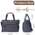 16 Inch 3 FHELAD Diaper Bag Tote, with Laptop Compartment and cooler Pocket Ideal for Boy (Dark Gray)