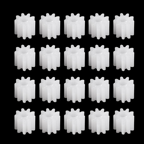 20pcs 9 092A uxcell Plastic Gears Teeth Model Reduction Gear Plastic Worm Gears for RC Car Robot Motor