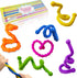 Tendry Fidget Sensory Sticks Toys for Kids Adults, 6PCS Silicone Textured Sensory
