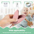 FALESOUL Silicone Pacifier Holder Case, Portable Leakproof Design Baby Pacifier Storage Case, Newborn Baby Silicone