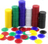 600Pcs Plastic Poker Mini Chips in 6 Colors, Bulk Poker Card Game Chips for Learning