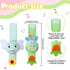 4 Pieces Baby Wrist Rattles, Animal Pattern Newborn Foot Rattles Toy for Boys Girls, 4 Designs (Elephant, Donkey,