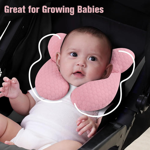 KAKIBLIN Baby Travel Pillow, Upgraded Baby Neck Pillows for Car Seat, Infant Neck Support Pillow for Head