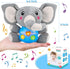 Plush Musical Baby Toys - Cute Elephant Stuffed Animal for 3-12 Months Boys & Girls, Infant Baby Toy