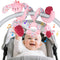 Hanging Car Seat Toys, Spiral Crib & Stroller Activity Toys with Rattles