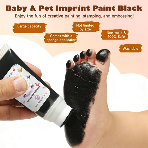 coinore 1.88 oz Baby Hand and Footprint Kit - Toddler Skin-Safe Keepsake Maker for Newborn Memories, Washable Baby
