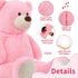 MorisMos 4 Feet Giant Pink Teddy Bear Stuffed Animal, 51.2in Large Plush for Baby Shower, Valentine's Day, Christmas,