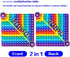 2 in 1 Multiplication Table and Digital Addition Table - DK-SIMINA Rainbow Dimple Fingertip Math Toy (1 PCS)