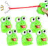 RoundFunny 24 Pcs Rubber Frog Toys Tongue Sticking Out Novelty Relief Squeeze Toys