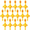 Sumind 16 Pcs Finger Slingshot Rubber Chicken, Yellow Flying Chicken Novelty Party Activity Favor