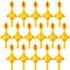 Sumind 16 Pcs Finger Slingshot Rubber Chicken, Yellow Flying Chicken Novelty Party Activity Favor