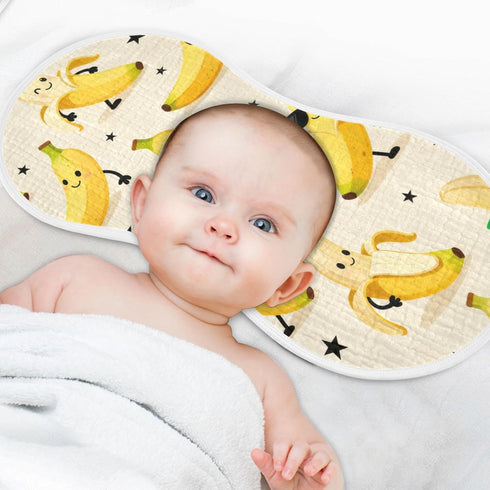 tplaotee 22x11in Cute Cartoon Yellow Bananas Cotton Burp Cloths Baby Soft and Absorbent? Burp Rags for Unisex Newborns