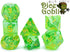 Gate Keeper Games and Dice: Inclusion Dice Goblin - 7pc Set, Transparent Green, Goblin Head Inclusion for Role Playing