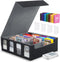 MoKo Card Storage Box for Trading Cards, 3000+ MTG Deck Box with 24 Colorful Dividers & 4 Card Supporters