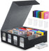 MoKo Card Storage Box for Trading Cards, 3000+ MTG Deck Box with 24 Colorful Dividers & 4 Card Supporters