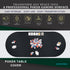 72 30 Inches, 10 Poker Table Mat x Poker Table Top with Storage Bag, Portable Rubber Backed Fits Up to Players