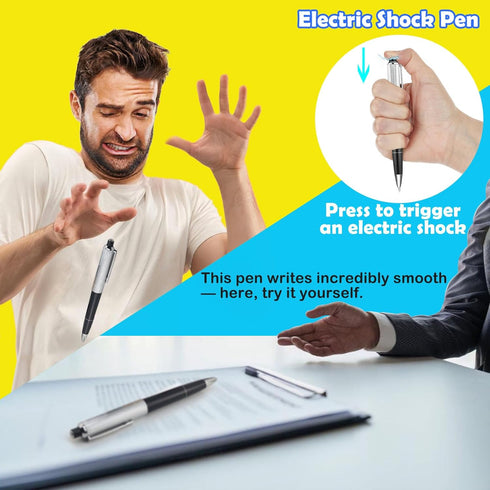 Pushmick 6 PCS Prank Toys, Fun Electric Shock Toys Such as pens, lighters, and Chewing Gum, indispensable Tools