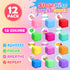 12 Pack Slow Rising Stress Cube, Dough Stress Balls Squishy Fidget Toys for Anxiety Relief, Soft Fidget Cube, Pull
