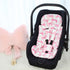 3 Infant Car Seat Insert, Soft Baby Car Seat Head & Body Support for Girl Boy, Reversible Newborn Preemie Carseat