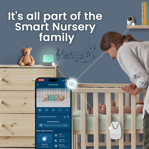 2nd 28 2.4GHz Babysense Baby Sound Machine with Night Light | Gen | Soothing Sounds | Toddler Sleep Trainer |