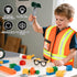 Set 3-5 Liberry Kids Tool for Boys Girls Years, Construction Worker Costume with Hat, Toddler Dress Up Toys