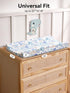 2 Pack(Blue TILLYOU Muslin Changing Pad Cover for Baby Girls Boys, Soft and Breathable Cotton Diaper Changing Table
