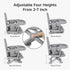 YOLEO Baby High Chair Booster Seat for Dining Table, Foldable High Chairs with Adjustable Heights, Travel Booster Seat