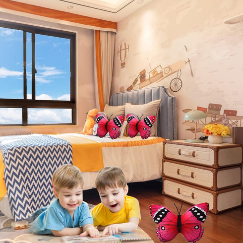CHELEI2019 15.7" Pink Butterfly Pillow Plush Toy, Stuffed Animal Gift for Kids