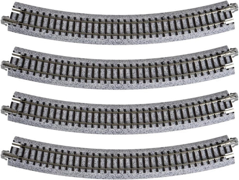 Kato 348mm (13 3/4") 30-Degree (4-Piece) USA Model Train Products Unitrack, Radius Curve Track
