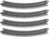 Kato 348mm (13 3/4") 30-Degree (4-Piece) USA Model Train Products Unitrack, Radius Curve Track