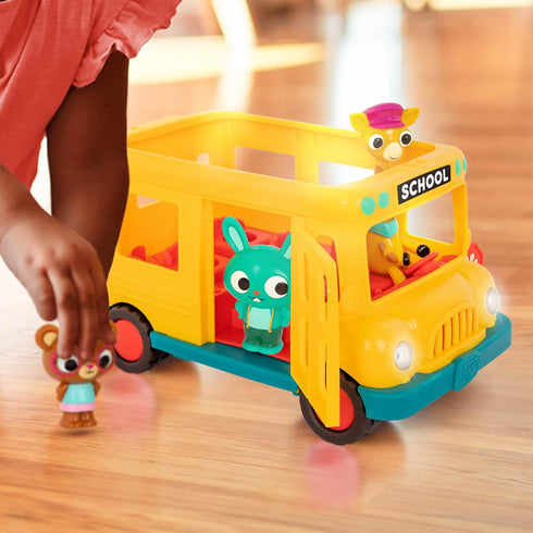 B. toys Bonnie's School Bus - Musical School Bus & Characters, Lights & Sounds Toy Vehicle for Toddlers 18 Months +