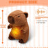 Capybara Breathing Stuffed Animal, Anxiety Relief Capybara Sleeping Plush with Realistic Breathing Motion and Soothing