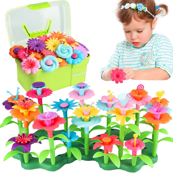 CENOVE Upgrade DIY Building Blocks Stacking Toys for 3-6 Years Old, STEM Educational Toy with Storage Box