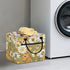 Entornuest 13x10x10 Closet Daisy Flowers Decorative Storage Bins Quilted Polyester Cube Baskets with Handles