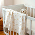 30x40 inches, Rainbow Baby Blankets for Girls, Soft Nursery Minky Blankets with Muslin and Dotted Fleece Back Receiving