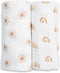 Lulujo Baby Swaddle Blankets | Unisex Softest Breathable Cotton Muslin Swaddle Blanket