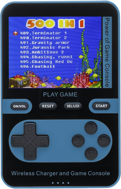 Kastar 2 in 1 Handheld Video Game Console Built-in 500 Classic Mini Games with 5000mAh Battery Pack