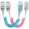 Socub Anti Lost Wrist Link (8.2ft), Toddler Leash for Kids Safety, 2 Pack in Pink and Blue