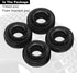 INJORA 1.3" XHX Pin Tires for TRX4m SCX24, 72 * 24mm, S5 Compound, 4PCs